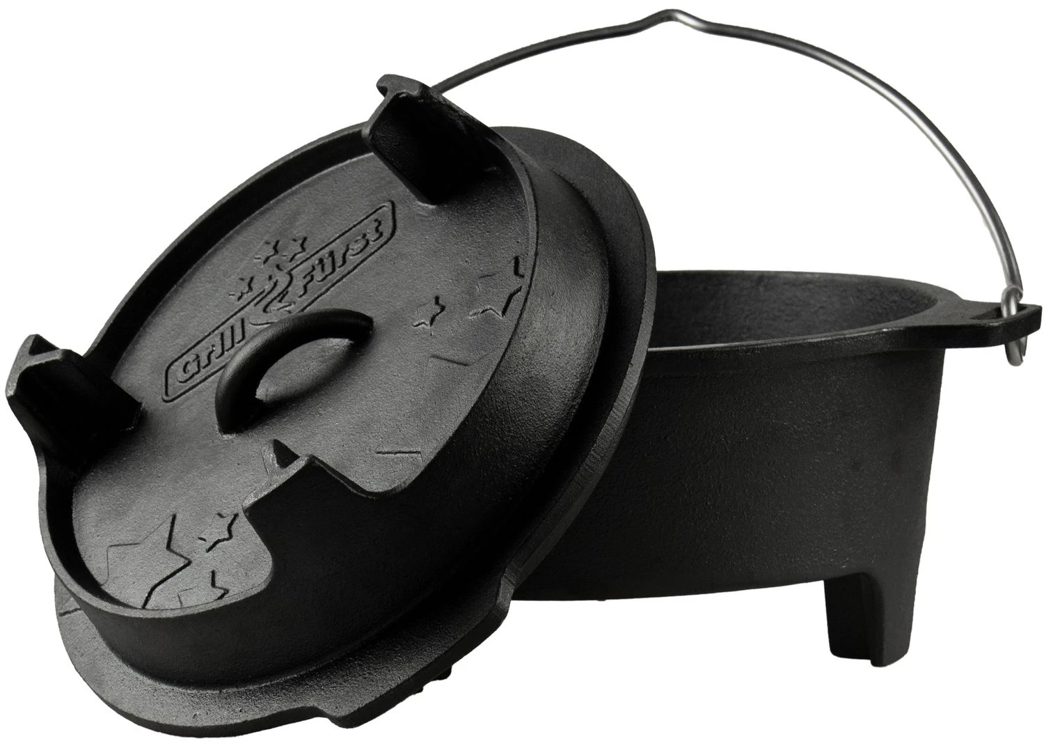 Grillfürst Dutch Oven Set BBQ Edition DO4 - X-DEAL Inkl. Tragetasche / Aufbewahrungstasche, Gusseisen Pflege Und Deckelheber 2 Grillfürst Dutch Oven Set BBQ Edition DO4 - X-DEAL Inkl. Tragetasche / Aufbewahrungstasche, Gusseisen Pflege Und Deckelheber – Bild 2