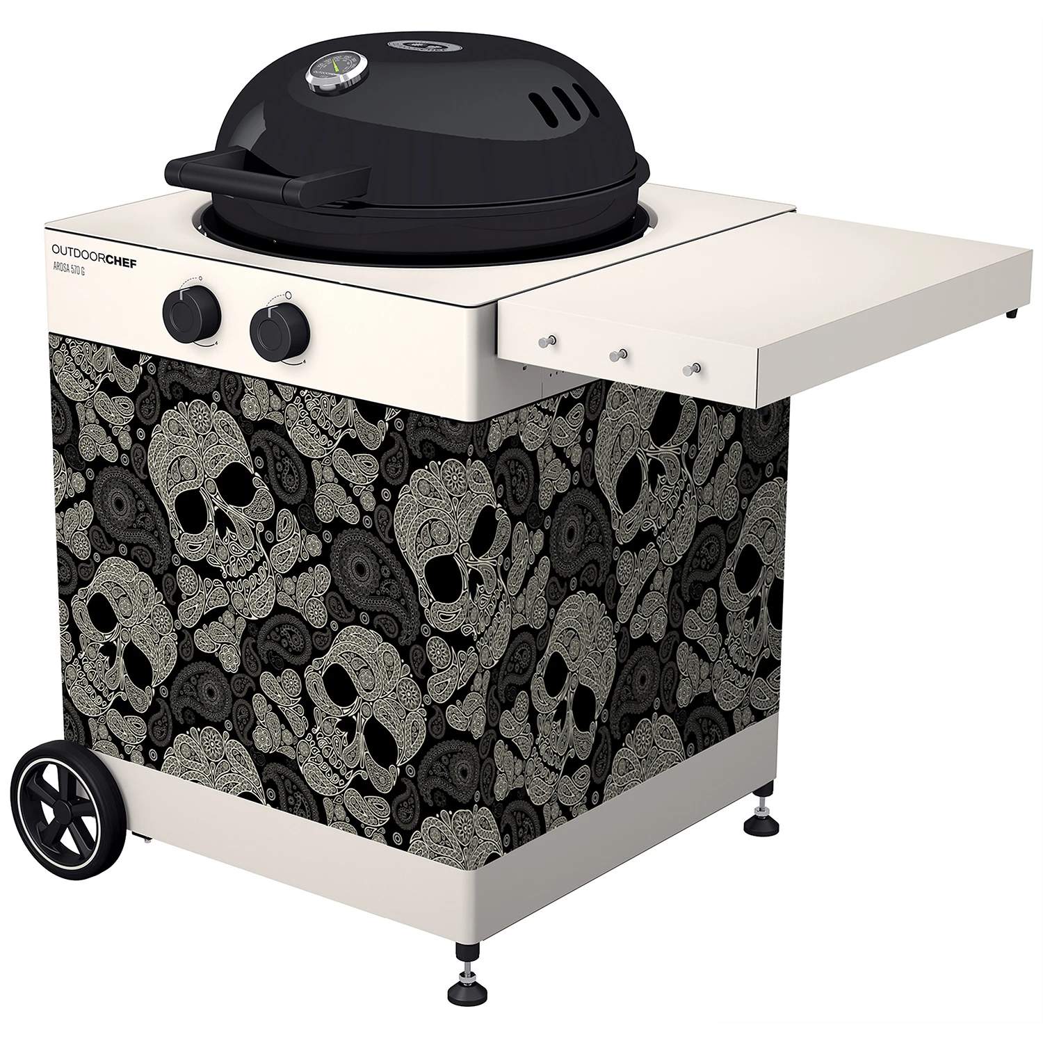 Outdoorchef Arosa Textilverkleidung Skull Paisley 1 Outdoorchef Arosa Textilverkleidung Skull Paisley