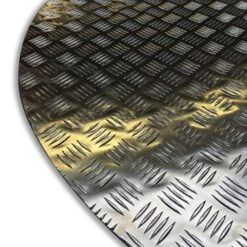 Girse Grillunterlage Bodenplatte Alu-Riffelblech 1,15m