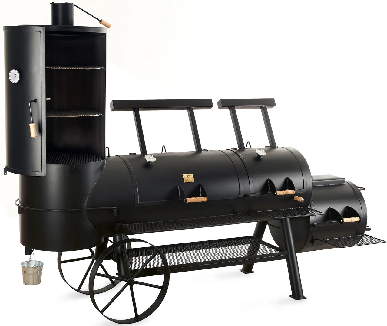 JOE´s Barbeque Smoker JOE´s 24" Extended Catering Smoker, Mit Senkrechter Räucherkammer Und Kontergewichten 2 JOE´s Barbeque Smoker JOE´s 24" Extended Catering Smoker, Mit Senkrechter Räucherkammer Und Kontergewichten – Bild 2