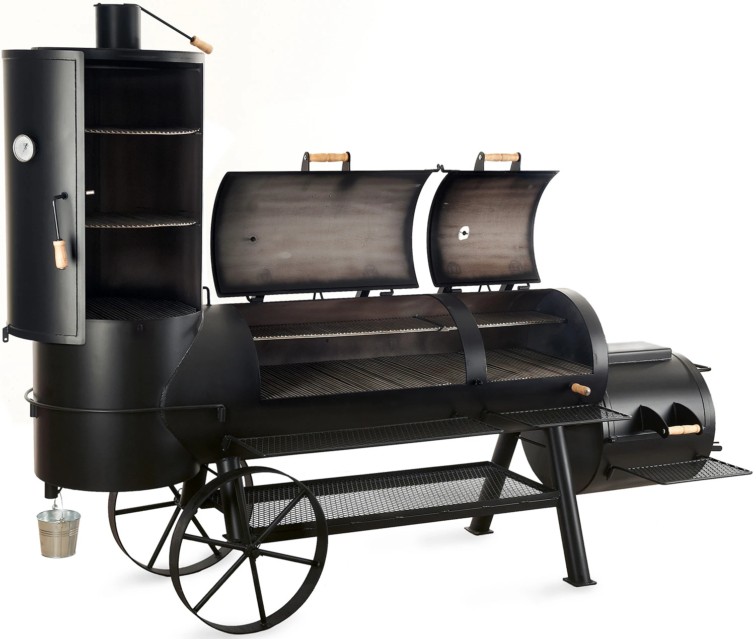 JOE´s Barbeque Smoker JOE´s 24" Extended Catering Smoker, Mit Senkrechter Räucherkammer Und Kontergewichten 1 JOE´s Barbeque Smoker JOE´s 24" Extended Catering Smoker, Mit Senkrechter Räucherkammer Und Kontergewichten