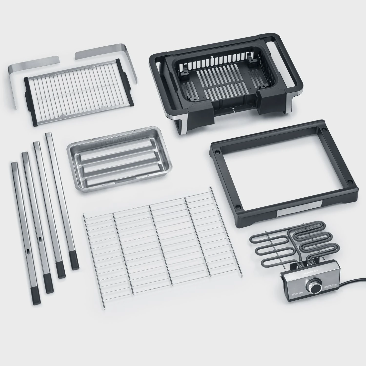 Severin Elektrogrill SENOA Digital Boost S - Boost Zone 500°C - Mit Untergestell - 3.000 W 3 Severin Elektrogrill SENOA Digital Boost S - Boost Zone 500°C - Mit Untergestell - 3.000 W – Bild 3