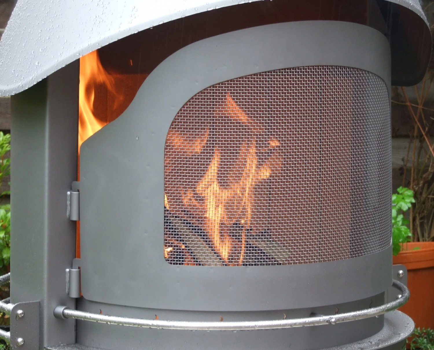 Girse Funkenflugtür Für Typ 3 Grillkamin / Schwarz 2 Girse Funkenflugtür Für Typ 3 Grillkamin / Schwarz – Bild 2