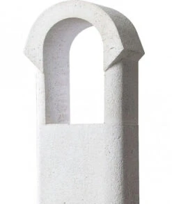 Buschbeck Gartenkamin Ambiente Weiß Mit Granitplatte -Flammengrill Buschbeck Gartenkamin Ambiente Abzug