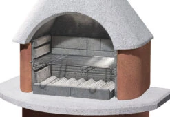 Buschbeck Gartenkamin Bali Weiß-terra