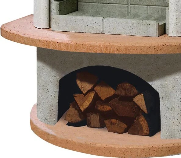 Buschbeck Gartenkamin Carmen Mit Tisch Grau-terra 2 Buschbeck Gartenkamin Carmen Mit Tisch Grau-terra – Bild 2