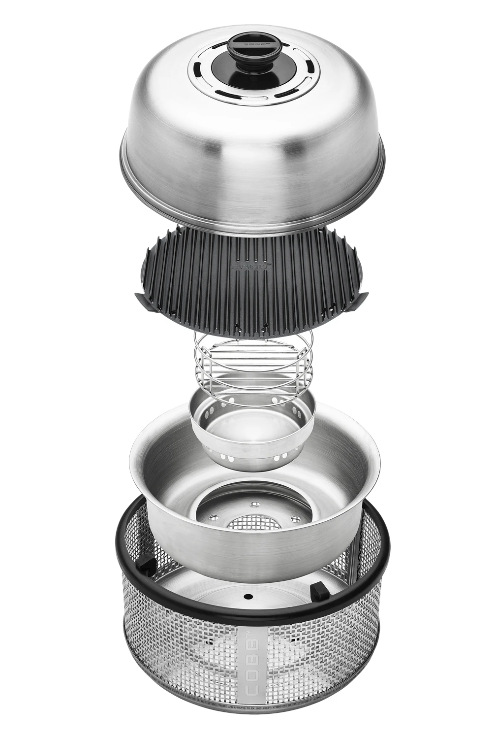 Cobb Grill Premier AIR Deluxe Holzkohlegrill - Inkl. Tragetasche, Grillplatte, Bratenrost, Pfanne, 1x Cobble Stones 6er 2 Cobb Grill Premier AIR Deluxe Holzkohlegrill - Inkl. Tragetasche, Grillplatte, Bratenrost, Pfanne, 1x Cobble Stones 6er – Bild 2