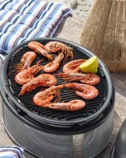 Cobb Grill Supreme Deluxe 2.0 Holzkohlegrill - Inkl. 6x Cobble Stones 6er -Flammengrill Cobb Grill Supreme Deluxe Griddle Grillplatte 2