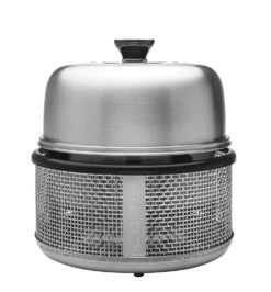 Cobb Grill Premier AIR Deluxe Holzkohlegrill - Inkl. Tragetasche, Grillplatte, Bratenrost, Pfanne, 1x Cobble Stones 6er