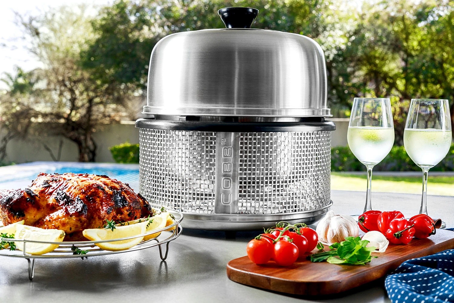 Cobb Grill Premier AIR Deluxe Holzkohlegrill - Inkl. Tragetasche, Grillplatte, Bratenrost, Pfanne, 1x Cobble Stones 6er 7 Cobb Grill Premier AIR Deluxe Holzkohlegrill - Inkl. Tragetasche, Grillplatte, Bratenrost, Pfanne, 1x Cobble Stones 6er – Bild 7