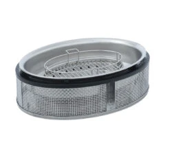 Cobb Grill Supreme Deluxe 2.0 Holzkohlegrill - Inkl. Tragetasche, Grillplatte, Bratenrost, 2x Cobble Stones 6er -Flammengrill Cobb Supreme Deluxe Holzkohlegrill Deckel Unterbau 1