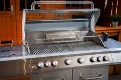 Grillfürst Universal Drehspieß / Rotisserie Set Aus Verchromtem Stahl Mit Motor Für 6-Brenner Geräte -Flammengrill Drehspiess Verlaengerung G620 G621