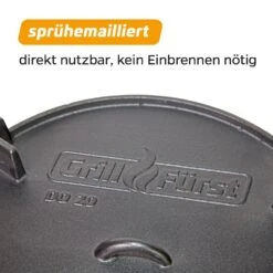 Grillfürst Dutch Oven BBQ Edition DO20 -Flammengrill Dutchoven 03 19 047