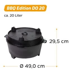 Grillfürst Dutch Oven BBQ Edition DO20 -Flammengrill Dutchoven 04 19 047