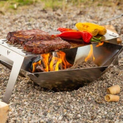 Fennek 4Fire - Mobiler 2-Zonen Grillrost -Flammengrill Fennek 4Fire Grillrost Hexagon