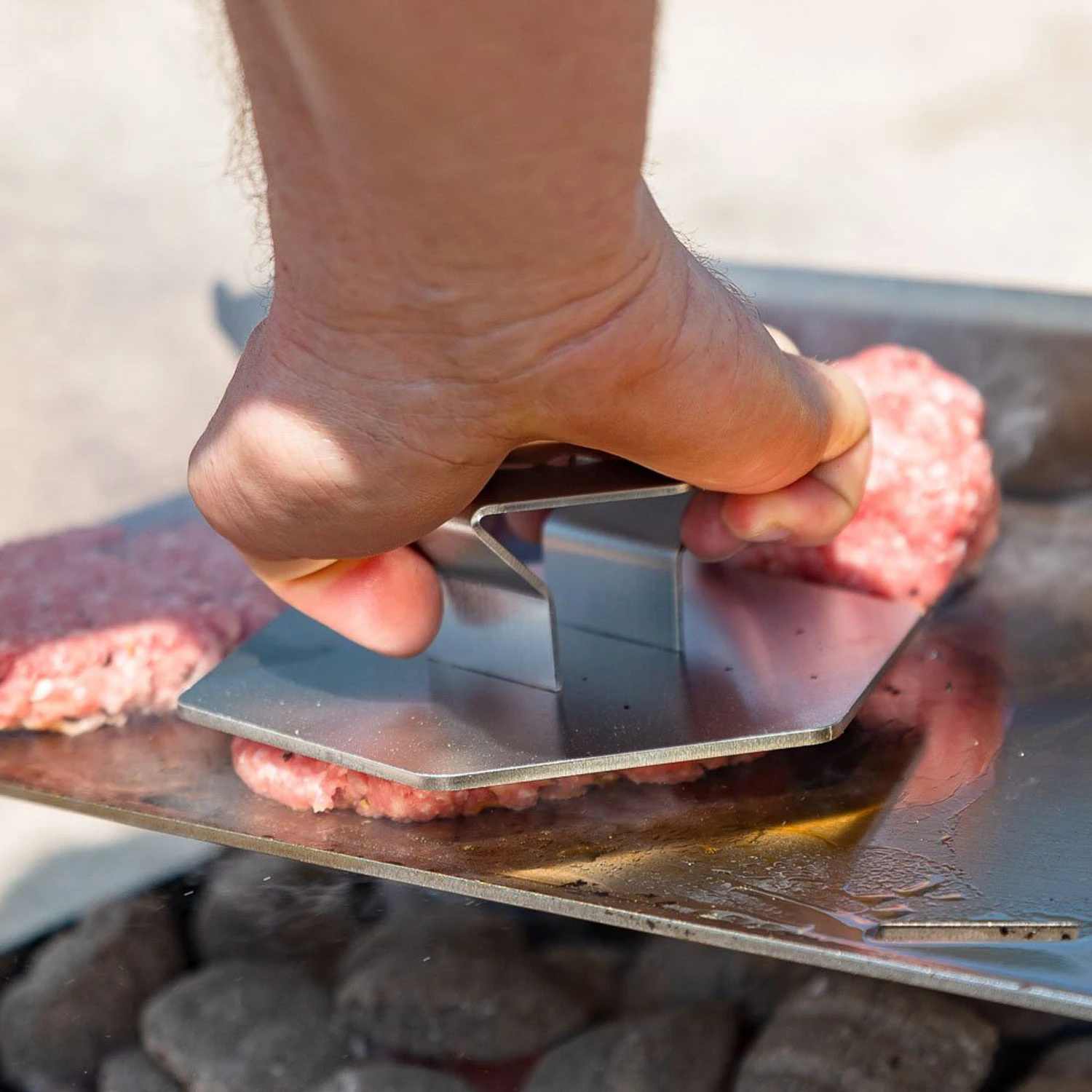 Fennek Smasher / Grillgewicht Edelstahl 4 Fennek Smasher / Grillgewicht Edelstahl – Bild 4