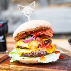 Fennek Burgerspieße 6er Set -Flammengrill Fennek Burgerspiesse Set Burger