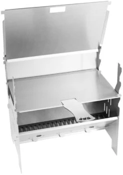 Fennek Edelstahl Plancha / Grillplatte -Flammengrill Fennek Edelstahl Plancha Grillplatte Fennek Grill
