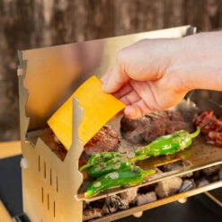 Fennek Edelstahl Plancha / Grillplatte -Flammengrill Fennek Edelstahl Plancha Grillplatte Zubereitung