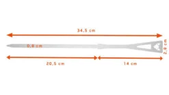Fennek Grillspieße Kurz 6er Set -Flammengrill Fennek Grillspiesse kurz Abmessungen