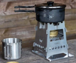 Fennek Hobo Kocher Basic Zum Stecken / Edelstahl Mit Tasche 7 Fennek Hobo Kocher Basic Zum Stecken / Edelstahl Mit Tasche -Flammengrill Fennek Hobo Kocher Basic Brennpaste