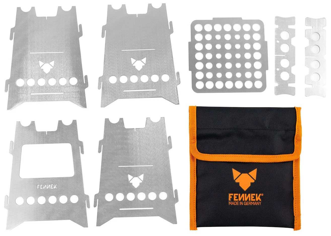 Fennek Hobo Kocher Basic Zum Stecken / Edelstahl Mit Tasche 2 Fennek Hobo Kocher Basic Zum Stecken / Edelstahl Mit Tasche – Bild 2