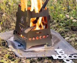 Fennek Hobo Kocher Basic Zum Stecken / Edelstahl Mit Tasche 6 Fennek Hobo Kocher Basic Zum Stecken / Edelstahl Mit Tasche -Flammengrill Fennek Hobo Kocher Basic Feuer