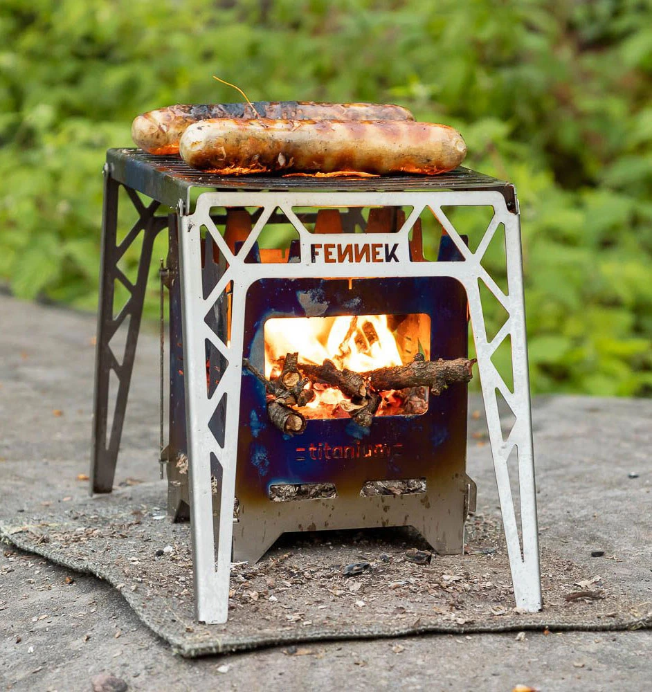 Fennek Klapprost Titan Für Hobo Kocher 2 Fennek Klapprost Titan Für Hobo Kocher – Bild 2