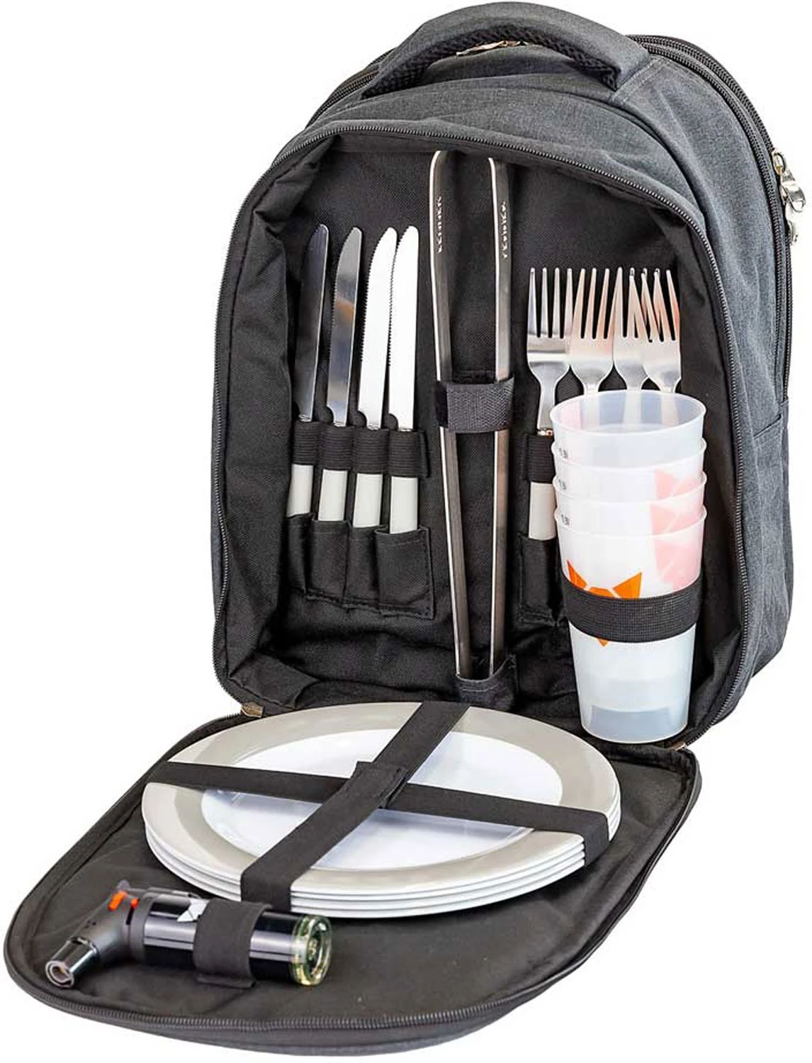 Fennek Rucksack Inkl. Besteck Und Zubehör (ohne Grill) 1 Fennek Rucksack Inkl. Besteck Und Zubehör (ohne Grill)