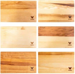 Fennek Schneidbrett Esche - Klein 30 X 18 X 1,5 Cm -Flammengrill Fennek Schneidbrett Esche klein Farbunterschiede