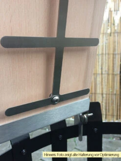 Grillfürst Flammlachsbrett Buche 19 X 50 Cm Schraub-Variante - Mit Optimierter Halterung -Flammengrill Flammlachsbrett Schrauben Halterung