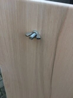 Grillfürst Flammlachsbrett Buche 14 X 50 Cm Schraub-Variante -Flammengrill Flammlachsbrett Schrauben Oben