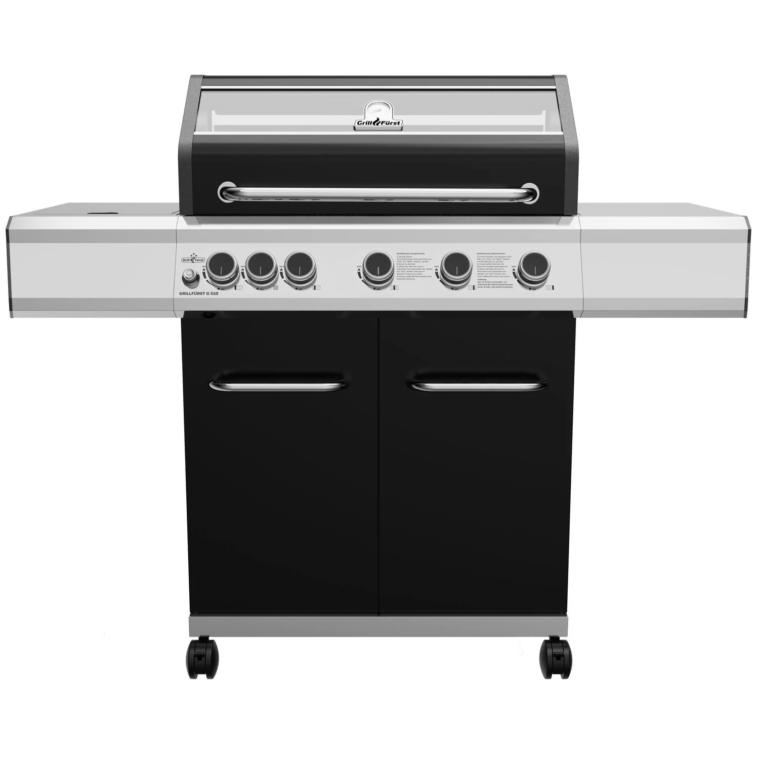 Grillfürst G510E Grill Control Edition 5-Brenner Gasgrill Mit Grill Control, Hochtemperaturbrenner Und Edelstahl Rosten 1 Grillfürst G510E Grill Control Edition 5-Brenner Gasgrill Mit Grill Control, Hochtemperaturbrenner Und Edelstahl Rosten