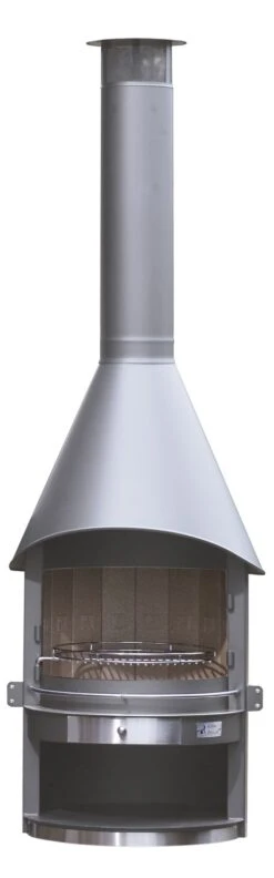 Girse Grillkamin Edelstahl Duo Exclusiv Typ 1 / Grau