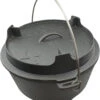 Grillfürst Dutch Oven Set BBQ Edition DO12 - X-DEAL Inkl. Tragetasche / Aufbewahrungstasche, Gusseisen Pflege Und Deckelheber