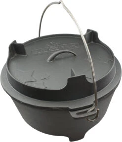 Grillfürst Dutch Oven Set BBQ Edition DO12 - X-DEAL Inkl. Tragetasche / Aufbewahrungstasche, Gusseisen Pflege Und Deckelheber