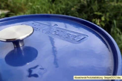 Grillfürst Emaillierter Dutch Oven Ohne Füsse DO9 - Blau 10 Grillfürst Emaillierter Dutch Oven Ohne Füsse DO9 - Blau -Flammengrill Grillfuerst Dutch Oven farbig DO12 blau Deckel