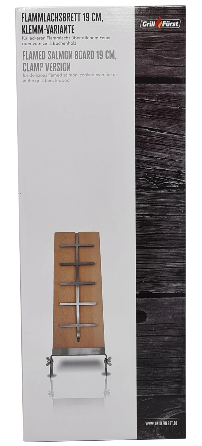 Grillfürst Flammlachsbrett Buche 19 X 50 Cm Klemm-Variante - Mit Optimierter Halterung 2 Grillfürst Flammlachsbrett Buche 19 X 50 Cm Klemm-Variante - Mit Optimierter Halterung – Bild 2