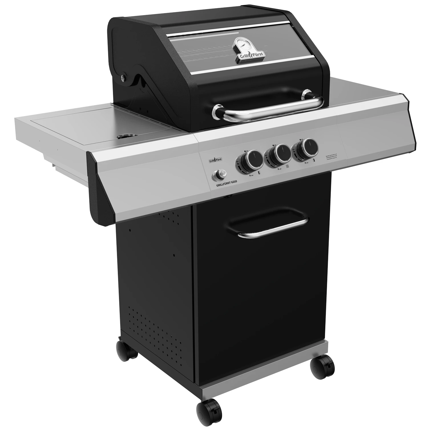 Grillfürst G210E Grill Control Edition 2-Brenner Gasgrill Mit Grill Control, Hochtemperaturbrenner Und Edelstahl Rosten 3 Grillfürst G210E Grill Control Edition 2-Brenner Gasgrill Mit Grill Control, Hochtemperaturbrenner Und Edelstahl Rosten – Bild 3