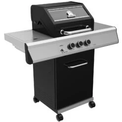 Grillfürst G210G Grill Control Edition 2-Brenner Gasgrill Mit Grill Control, Hochtemperaturbrenner Und Gusseisen Rosten -Flammengrill Grillfuerst Gasgrill G210G Seitenansicht