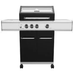 Grillfürst G310G Grill Control Edition 3-Brenner Gasgrill Mit Grill, Control, Hochtemperaturbrenner Und Gusseisen Rosten