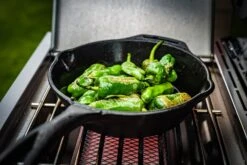 Grillfürst G750E Grill Control Edition 7-Brenner Doppelkammer - Gasgrill Mit Grill Control, Hochtemperaturbrenner, Seitenkocher, Heckbrenner Und Edelstahl Rosten -Flammengrill Grillfuerst Gasgrill Premium G750E Pimentos de Padron