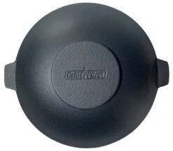 Grillfürst Gusseisen Wok XL Mit 2 Griffen Ø 38 Cm - X-Deal Inkl. Pflegepaste, Ringreiniger Und Kochlöffel -Flammengrill Grillfuerst Gusseisen Wok Boden flach Logo