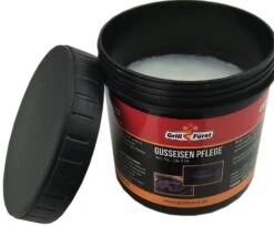Grillfürst Kokosnuss-Pflegepaste Für Gusseisen / Dutch Oven 250ml Mit Schwamm -Flammengrill Grillfuerst Pflegepaste Gusseisen Kokos