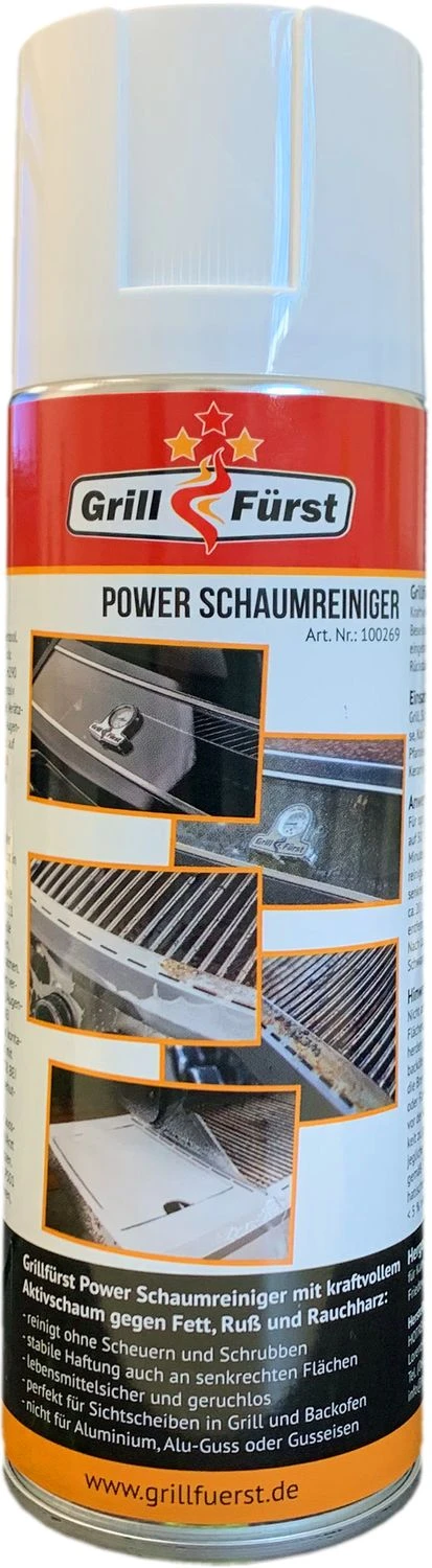 Grillfürst Reinigungsset Für Edelstahlgrills Mit Edelstahl Grillbürste Inkl. Schaber, Grillreiniger Spezial Lösung Und Power-Schaumreiniger 2 Grillfürst Reinigungsset Für Edelstahlgrills Mit Edelstahl Grillbürste Inkl. Schaber, Grillreiniger Spezial Lösung Und Power-Schaumreiniger – Bild 2