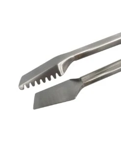 Grillfürst Premium Edelstahl Grillzange Mit Spatelkopf -Flammengrill Grillfuerst Premium Grillbuerste Edelstahl Spatelkopf