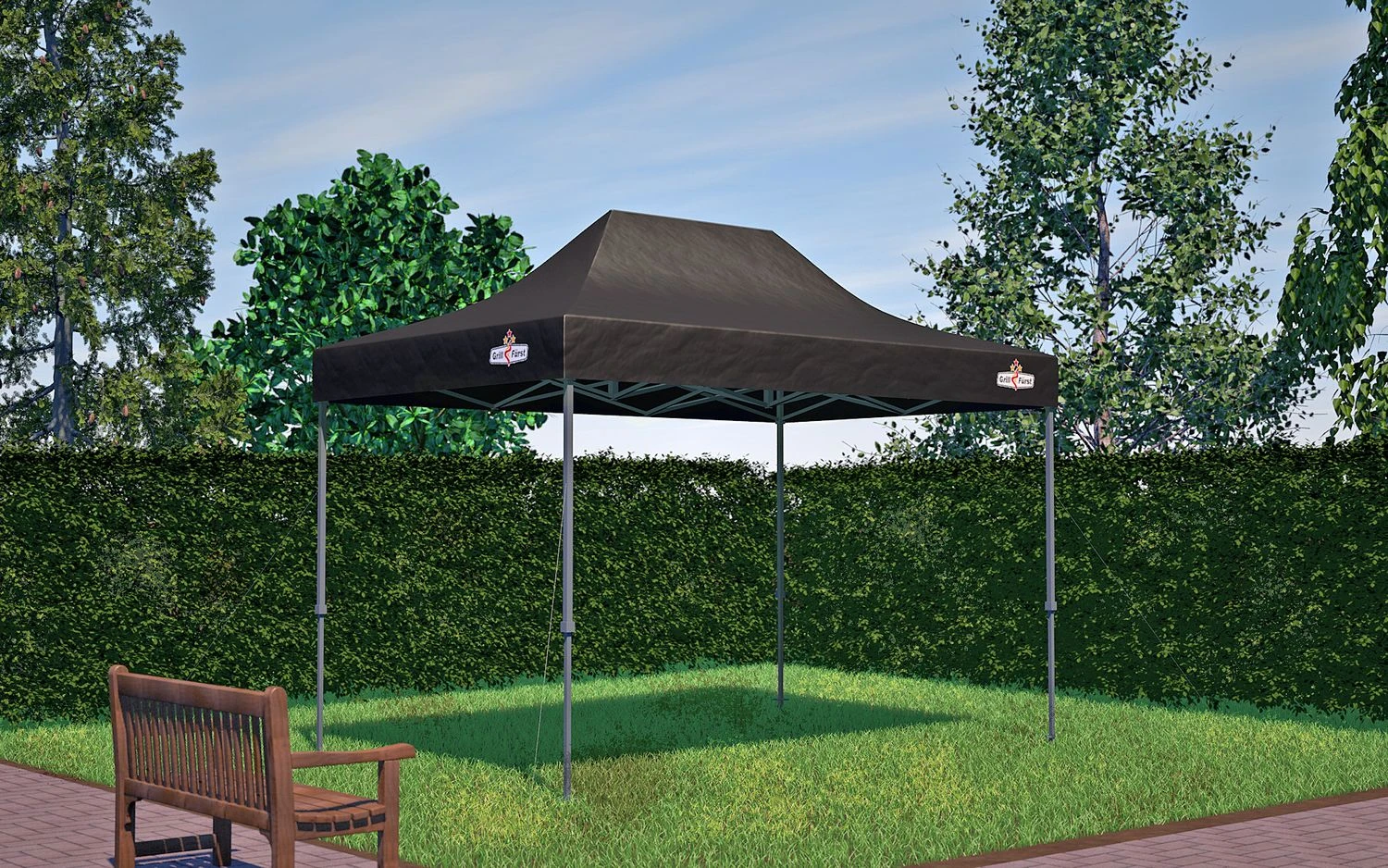 Grillfürst Premium Pop-Up Grillpavillon / Grillzelt 4,5 X 3 M Mit Wasserdichtem Dach 1 Grillfürst Premium Pop-Up Grillpavillon / Grillzelt 4,5 X 3 M Mit Wasserdichtem Dach