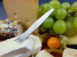 Grillfürst Promo-Pack: 100 Stück Deluxe Edelstahl Pommesgabel Mit Etui 8,5 Cm -Flammengrill Grillfuerst Probiergabel Kaeseplatte