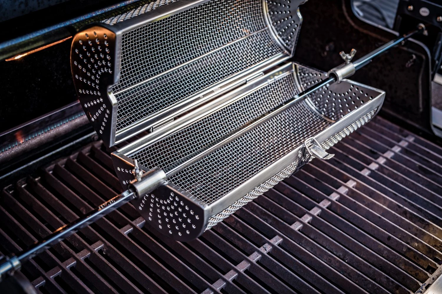 Grillfürst Universal Drehspießkorb / Rotisseriekorb, Edelstahl V2 7 Grillfürst Universal Drehspießkorb / Rotisseriekorb, Edelstahl V2 – Bild 7