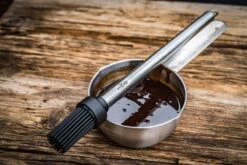 Grillfürst Marinierpinsel Set Mit 3 Aufsätzen -Flammengrill Grillfuerst Silikonpinsel